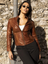 Women’s Brown Stylish Real Leather Biker Jacket