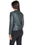 Womens Dark Green Lambskin Leather Biker Jacket Womens Dark Green Lambskin Leather Biker Jacket