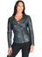Womens Dark Green Lambskin Leather Biker Jacket Womens Dark Green Lambskin Leather Biker Jacket