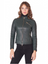 Women’s Green Leather Biker Jacket