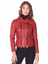 Women Red Biker Leather Jacket