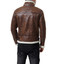 Men's Brown Shearling Genuine Leather Jacket Men's Brown Shearling Genuine Leather Jacket