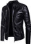 Men's Straight Fit Black Lambskin Leather Jacket