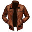 Distressed Brown Vintage Cafe Racer Leather Jacket