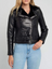 Women Ave Black Fur Biker Leather Jacket Women Ave Black Fur Biker Leather Jacket