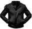 Men's Black Short Collar Genuine Leather Jacket