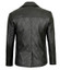 Men Black Quilted Leather Blazer