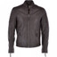 Men's Quilted Real Leather Cafe Racer Jacket