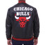 Mens Chicago Bulls Black Bomber Leather Jacket