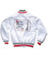 Home Alone Pizza Boy White Satin Varsity Jacket