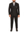 Mens Double Breasted Pinstripe Black Cotton Suit