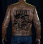 Mens Designer Classic American Choppers Vintage Motorcycle Brown Leather Jacket