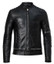 Mens Black Bomber Quilted Leather stylish Jacket
