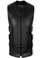 Mens Genuine Leather SWAT Style Biker Waistcoat Vest