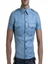 Mens Very Hot Genuine Blue Leather Shirt Mens Very Hot Genuine Blue Leather Shirt