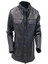 Mens Timeless Look Real Black Leather Shirt Mens Timeless Look Real Black Leather Shirt