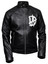 WWE Dean Ambrose Logo Biker Black Leather Jacket WWE Dean Ambrose Logo Biker Black Leather Jacket