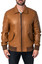 Mens Brown Genuine Biker Leather Jacket