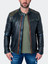 Mens Black Designer Leather Jacket