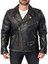 Mens Black Distressed Leather Biker Jacket Mens Black Distressed Leather Biker Jacket