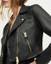 Womens Black Slim Fit Biker Jacket Womens Black Slim Fit Biker Jacket