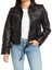 Women's Black Breasted Leather Moto Jacket Women's Black Breasted Leather Moto Jacket