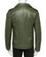 Mens Olive Green Moto Leather Jacket