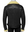 Mens Stylish Shearling Black Leather Jacket