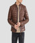 Mens Brown Inflatable Leather Jacket
