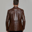 Mens Brown Smooth Leather Jacket