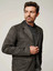Mens Suede Grey Leather Blazer