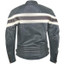 Mens Smooth Reflective Black Biker Leather Jacket
