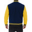 Men's Casual Blue and Yellow Varsity Jacket
