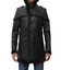 Mens Dark Black Shearling Leather Long Coat Mens Dark Black Shearling Leather Long Coat
