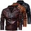 Men's Stylish Winter Windbreaker Biker Jacket