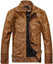 Men's Vintage Stand Collar Motorcycle Leather Jacket Men's Vintage Stand Collar Motorcycle Leather Jacket