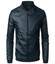 Mens Slim Fit Stand Collar Motorcycle Jacket