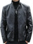 Mens Casual Stand Collar Leather Jacket Mens Casual Stand Collar Leather Jacket