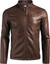 Mens Casual Lightweight Leather Jacket