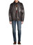 Men's Dark Brown Hooded Leather Jacket