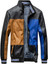 Men's Casual Multicolor Biker Leather Jacket
