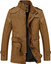Men's Vintage Cargo Leather Trench Coat Men's Vintage Cargo Leather Trench Coat
