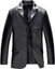 Men's Casual Slim Fit Leather Blazer