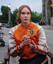 Karen Gillan Gunpowder Milkshake Orange Bomber Jacket