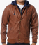 Obey Varsity Hooded Varsity Jacket With Blue Sweater