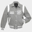 Cool Grey Varsity Jacket