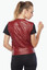 Genuine Leather Red Women's Leather Vest