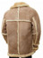 Men’s Sand Brown Shearling Leather Coat