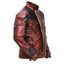 Star Lord Guardians Of Galaxy Halloween Movie Costume Wax Maroon Leather Jacket