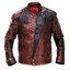 Star Lord Guardians Of Galaxy Halloween Movie Costume Wax Maroon Leather Jacket